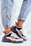 Sportowe Damskie Buty Cross Jeans Szare GG2R4037