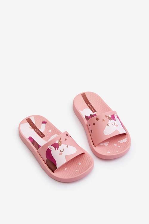 Klapki Dziewczęce Z Jednorożcem 83474 Ipanema Urban V Slide Kids Różowe