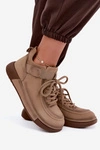 Ocieplane Botki Z Naturalnej Skóry Lee Cooper LCJ-26-19-4603 Khaki