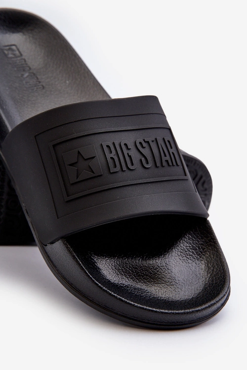 Klapki Męskie Big Star NN174649 Czarne