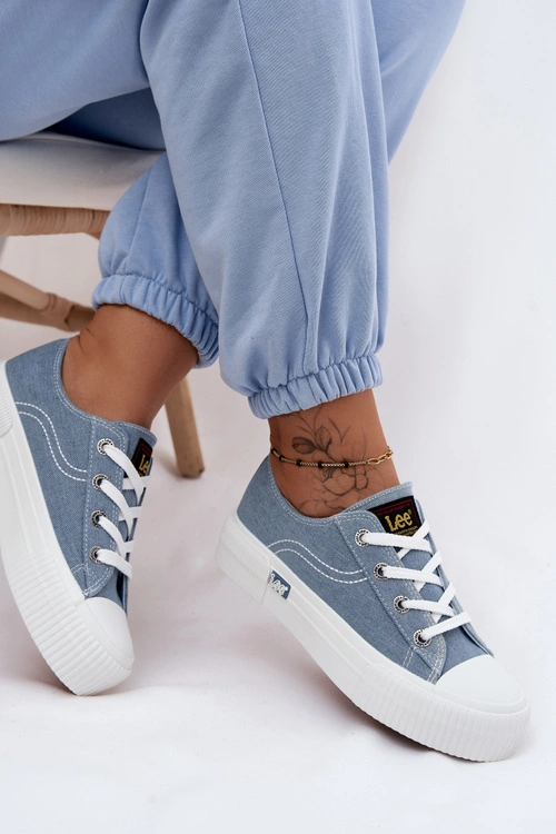 Trampki Damskie Na Platformie LEE ISLA C WOMEN LOW 50261002.21H Jeansowe
