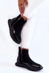 Zamszowe Damskie Botki Sneakersy Vinceza 23-10789 Czarne