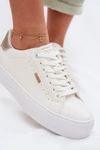 Sneakersy Na Platformie Big Star TT274805 Białe