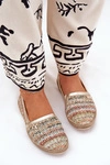 Eleganckie Skórzane Espadryle Z Plecionką Zazoo 10178 Multikolor