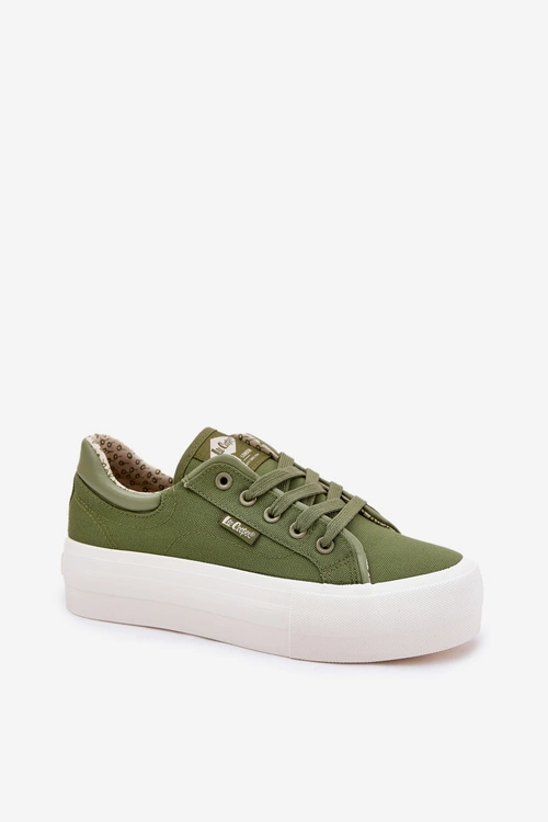 Trampki Damskie Na Platformie Lee Cooper LCW-25-31-3449L Zielone