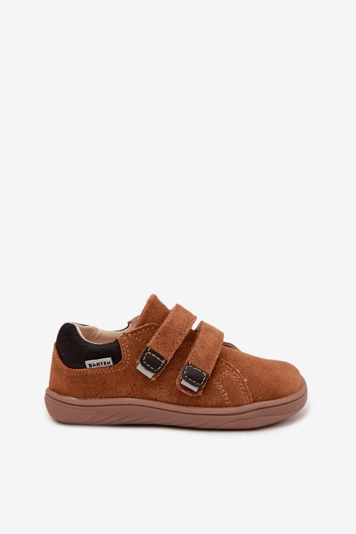 Skórzane Półbuty Barefoot Dziecięce Bartek 8600363 Jasnobrązowe
