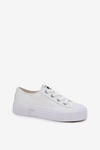 Trampki Damskie Na Platformie LEE ISLA C WOMEN LOW 50261002.1FG Białe