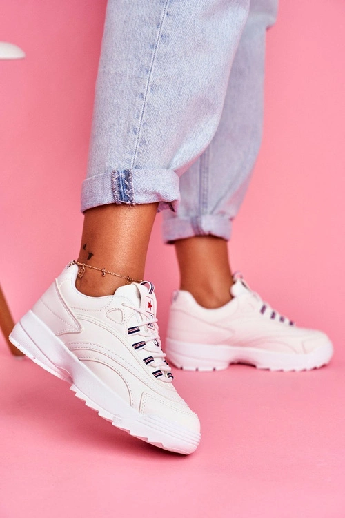 Damskie Sportowe Buty Sneakersy Białe Boston