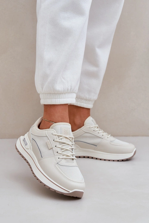 Sneakersy Damskie Big Star NN274A088 Jasnobeżowe