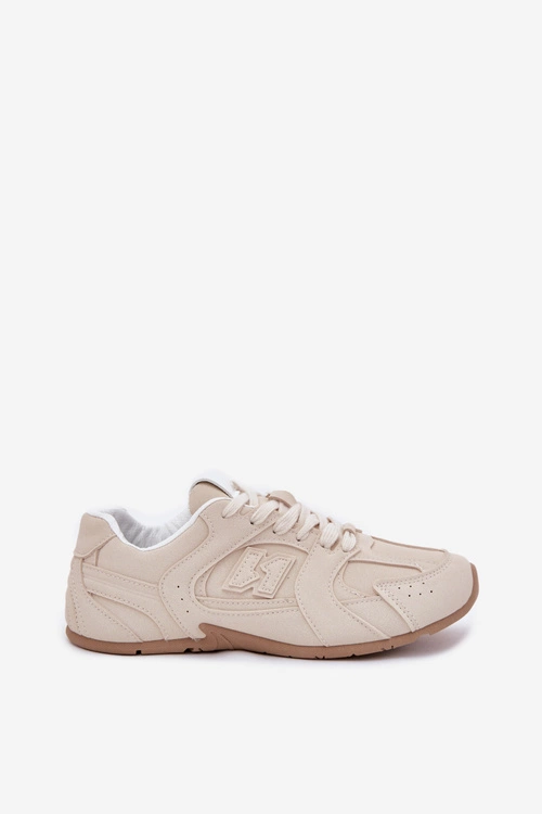 Buty Sportowe Damskie Z Eko Zamszu Beżowe Dorella