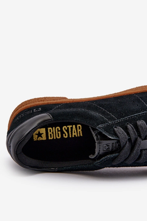 Trampki Męskie Zamszowe Big Star NN174187 Czarne