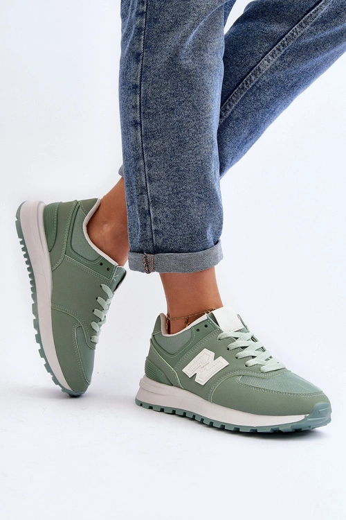 Buty Sportowe Sneakersy Damskie Zielone Lifari