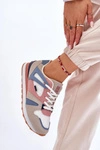 Wygodne Damskie Sneakersy Memory Foam Big Star LL274951 Niebieskie