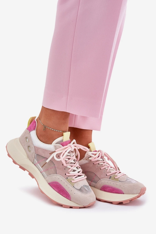 Zamszowe Buty Sportowe Sneakersy Damskie Vinceza 66725 Multikolor