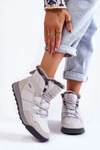 Damskie Ocieplane Śniegowce Cross Jeans KK2R4015C Szare