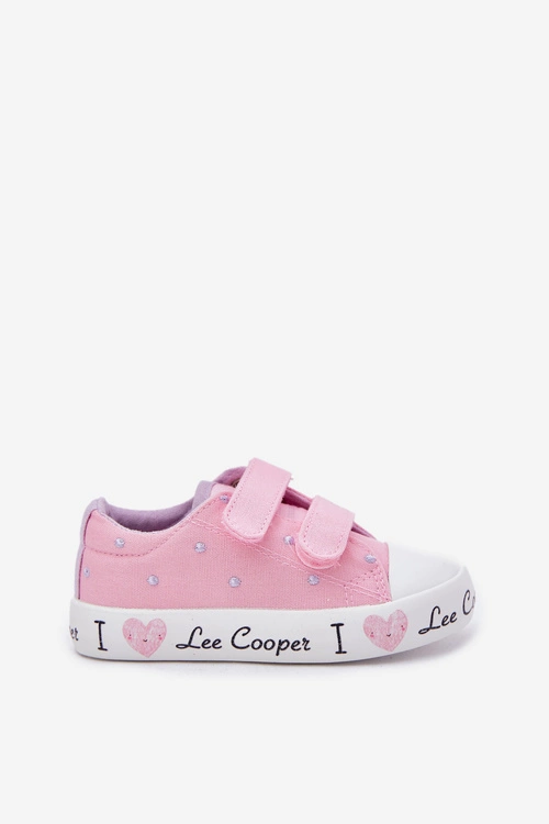 Trampki Dziewczęce Na Rzepy Lee Cooper LCW-25-02-3265K Różowe