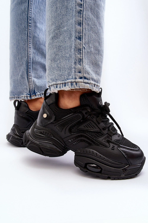 Sneakersy Na Masywnej Podeszwie GOE NN2N4045 Czarne