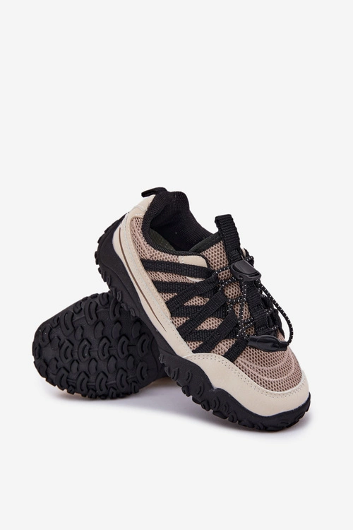 Sneakersy Dziecięce Ze Ściągaczem Beżowe Nanelita