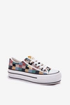 Wzorzyste Trampki Damskie Na Platformie Lee Cooper LCW-25-31-3441L Multikolor