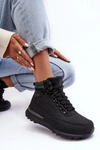 Buty Trekkingowe Trapery Sznurowane Czarne  Big Star MM274677