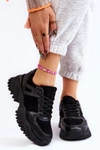 Modne Buty Sportowe Sneakersy Czarne Frezio