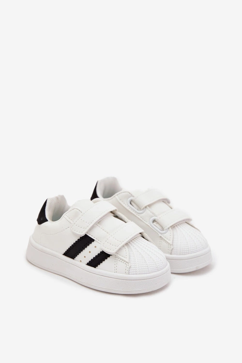 Dziecięce Buty Sportowe Sneakersy Z Eko Skóry Białe Renel