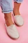 Espadryle Damskie Big Star Slip-on Beżowe FF276026