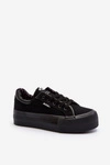 Trampki Damskie Na Platformie Lee Cooper LCW-24-31-2180 Czarne