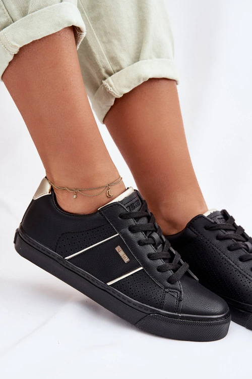 Sneakersy Damskie Ażurowe Big Star TT274290 Czarne