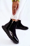 Zamszowe Damskie Botki Sneakersy Vinceza 23-10789 Czarne 