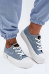 Trampki Damskie Na Platformie LEE ISLA C WOMEN LOW 50261002.21H Jeansowe