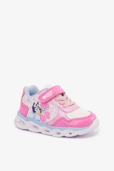 Sneakersy Dla Dziewczynki Bluey Ze Świecącą Podeszwą 8704215 Różowe