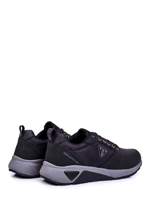 Sportowe Męskie Buty Sneakersy Big Star Czarne GG174350