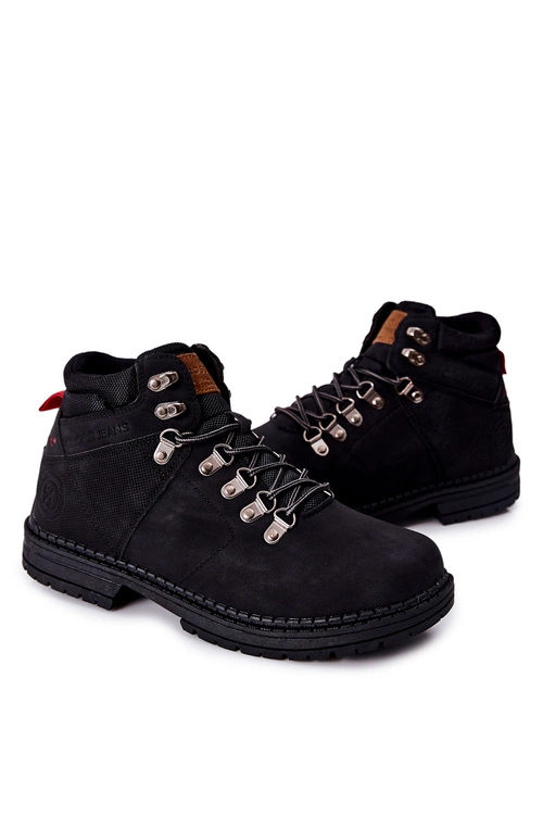 Męskie Buty Trekkingowe Cross Jeans EE1R4028C Czarne