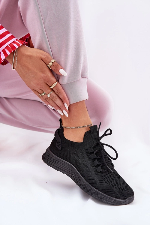 Wsuwane Buty Sportowe Damskie Czarne Galdia
