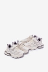 Sneakersy Dziecięce Na Grubej Podeszwie Białe Lianees