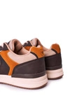Męskie Sportowe Buty Sneakersy Żółto-Brązowe Harold
