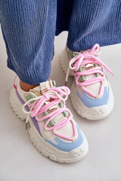 Sneakersy Damskie Na Masywnej Podeszwie Multikolor Nevela