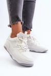 Sneakersy Damskie Na Platformie Białe Etnaria