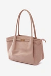 Flora&Co Torebka Typu Shopper Zamszowa Beżowa Elleea