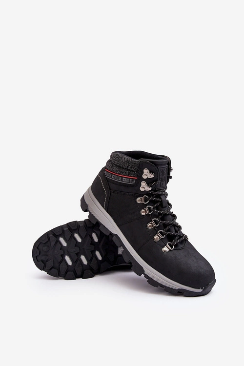 Męskie Buty Trekkingowe Big Star KK174215 Czarne