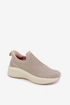 Wsuwane Sneakersy Damskie Materiałowe Kobbo 102424 Beżowe