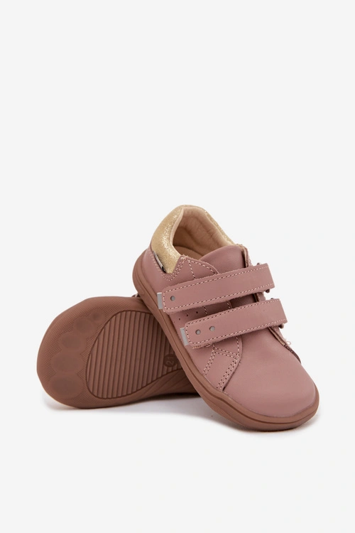 Półbuty Barefoot Skórzane Dziecięce Bartek 8600355 Różowe