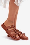 Klapki Damskie Z Paskami Camel Pasiriela