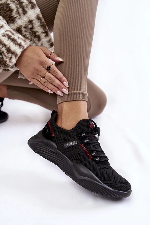 Damskie Sneakersy Memory Foam System Big Star KK274345 Czarne