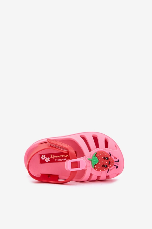Sandałki Dziecięce Na Rzep Owoce 83615 Ipanema Summer XIV Różowo-Czerwone