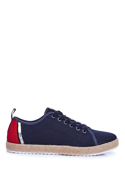 Trampki Męskie Big Star Espadryle Granatowe FF174154