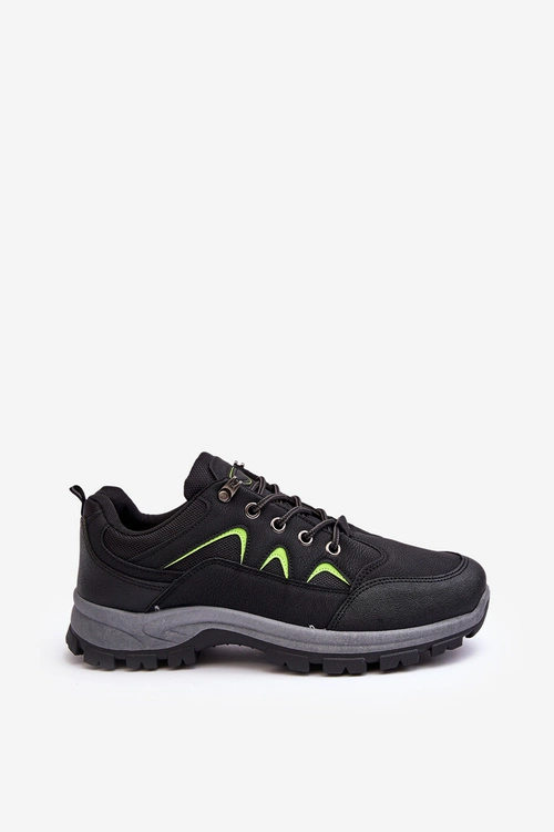 Męskie Buty Sportowe Trekkingowe Czarne Ibarina