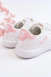 Dziecięce Sportowe Buty Big Star JJ374068 Biało-Różowe