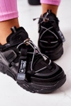 Damskie Sportowe Buty Sneakersy Czarne Far Away